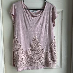 Maurices ~ Blush Pink Laced Top